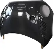 Compatible For BMW MINI Cooper F55 F56 2014-2023 Real Carbon Fiber Bonnet Front Engine Hood Vent Cover(Monolayer Carbon)