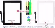 Touch Glass Screen Digitizer Replacement part with Home button Frame for ipad 4