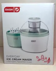 DASH Everyday 2 in 1 Ice Cream Maker for Ice Cream & Popsicle Maker ~ DIC700AQ