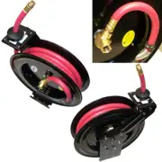 3/8" x 25' Retractable Rubber Air Hose Reel 250 PSI