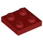 樂高 LEGO 深紅色 2X2 薄板 薄片 薄磚 顆粒 3022 4585479 積木 DARK RED PLATE