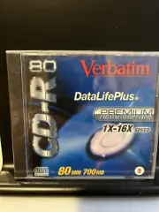 Verbatim Data Life PlusCD-R 80 Premium 2 Disk Sealed￼