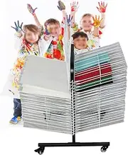 Art Drying Rack,Classroom Drying Rack,(40-Layer Shelf) Metal Art Work Storage Display Rack,Space Saving Rack for Suitable for Drying Oil Paintings Art School and at Home