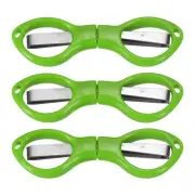 3 Pcs Folding Scissors Non-Rust Portable Mini Scissors Travel Small Shear Green