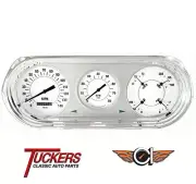 1963 64 65 Chevy Nova White Hot Gauges Classic Instruments NO63WH