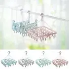 32 Pegs Folding Clothes Hanger Dryer Home Windproof Socks Underwear Drying Racks