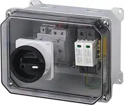 CHENGPI Distribution Box with Conversion Switch, Surface-Mounted Distribution Box, Small Distribution Box with Surge Protection 600 V, Surface-Mounted Distribution Box, Waterproof IP67