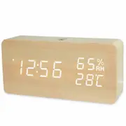 TODO Digital LED Alarm Clock w/ Temperature Display + Control APP - Beige