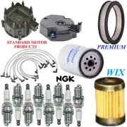 Tune Up Kit Filters Cap Wire Spark Plugs For CHEVY C10 SUBURBAN V8 5.7L; 2BBL 75