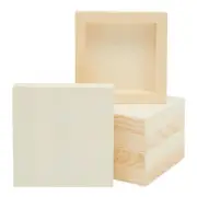 Bright Creations 6 Pack Unfinished Wood Canvas Boards for Painting Blank Deep...