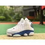 FIRST 便宜的 高品質 AIR JORDAN 13 復古“法國藍”男士運動鞋 AJ13 籃球鞋 414571-164