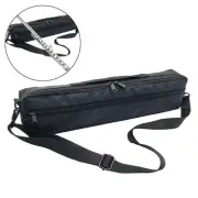 Safety Reflective Flute Carrying Case with Metal Hook and Padded Design