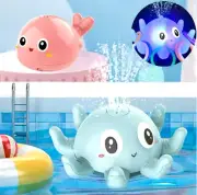 BABY CUTE CARTOON WHALE FLOATING SPRAYING WATER BATH TOYS Spout Spray Shower