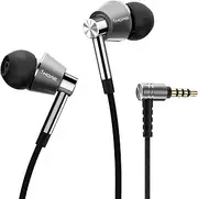 1MORE E1001 Triple Driver In Ear Headphones, Hi-Res Wired Earphones With MEMS Microphone, In-Line Remote, 3.5mm Wired, 8 Pairs Ear Tips, Balance Sound, Earphone For Smartphones/PC/Tablet Silver