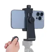 Phone Tripod Mount Adapter with Smartphone Remote Controller, Phone Holder Cl...
