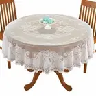 Tablecloth Holiday Lace Parties White Banquet Cover Party Rectangle/Round