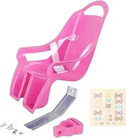 Girl Doll Bicycles Seat - Miniature Bicycles Seat Kit, Toy Cycling Seat Bundle | Decorative Doll Chair with Stickers for Girls, Children Bikes Accessories, for Dolls and Plush Toys & Stuffed Animals