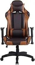 Gaming Chair with Footrest,48 X 26 X 21.3 PU Leather Computer Desk Chair with 5 Wheels,Ergonomic High Backrest Gaming Chairs for Home Office