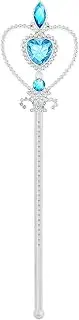 TIESOME Fairy Magic Wand, Princess Wand with Rhinestones Glitter Angel Wand Fairy Wand Kit Princess Party Favors for Costume Cosplay Birthday Party Supplies (Blue)