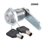 Cylinder Locks Door Cabinet Mailbox Padlock Drawer Cupboard Box Lock with 2 Keys