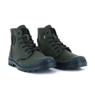 PALLADIUM PAMPA HI HTG SUPPLY有機棉軍靴-中性-墨綠