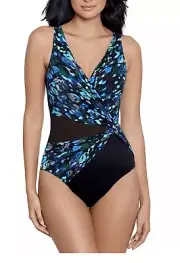 NWT Miraclesuit Women's Sophisticat Circe Tummy Control One-Piece Swimsuit