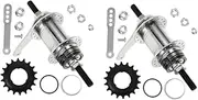 GANAZONO 2Pcs Rear Brake Hub Assembly for Bicycles Durable Design Lightweight Construction for Fixed Gear and Mountain Bikes Optimal Control and Maneuverability