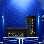 GZBOX Mini PC Alder Lake N100 Firewall Appliance Fanless AC8F Soft Router 3200MHZ LAN I226 Port DDR4 NGFF SSD Server for Home Office (16GB 500GB)