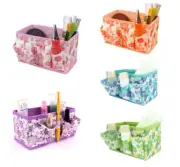 Foldable Makeup Make Up Floral Container Organizer 6 Inch Free Ship Basket New