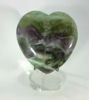 Puffed Fluorite Heart 180110 The Genius Stone Crystal Healing Metaphysical