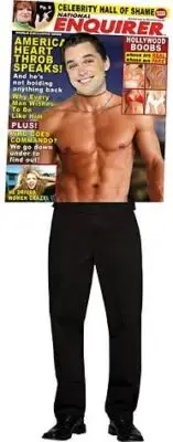 National Enquirer Male Heart Throb Magazine Cover Fancy Dress Halloween Costume