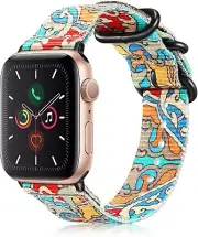 For Apple Watch 40mm 38mm Series 6/5/4/3/2/1 Band Nylon Sport Loop Wrist Strap