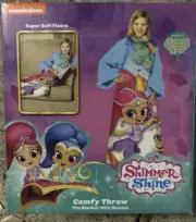Nickelodeon SHIMMER AND SHINE Comfy Throw Blanket with Sleeves Youth SIZE