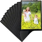 Sooyee 8 Pack 2.5X3.5 Magnet Photo Frame Refrigerator, 2.5X3.5, Black