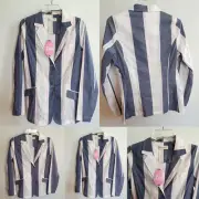 PETER ALEXANDER Bold Striped Pyjamas Top Multicoloured Size XS NWT