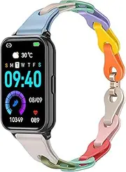 Lamshaw Compatible with Virozis Fitness Tracker Band, Elastic Silicone Hollowed Out Replacement Straps Compatible for Virozis P67 1.57 Inches Fitness Tracker Smart Watch