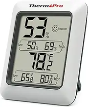 ThermoPro TP50 Digital Hygrometer Indoor Thermometer Humidity Monitor with Temperature Humidity Gauge