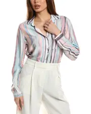 Bella Dahl Rounded Hem Button-Down Shirt