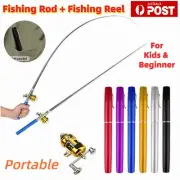 Portable Fishing Rod Reel Mini Telescopic Fish Pen Aluminum Alloy Fishing Sets
