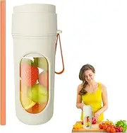 Juicer Cup - Portable Blender, Travel Cup And Lid | Stainless Steel Blades For Powerful Blending Performance, USB Rechargeable Personal Size Blenders, Travel Blenders For Smoothies Cordless