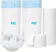 Toilet Bag with Absorbent Pads, Pack of 40 Toilet Bags and Absorbent Inserts, Portable Toilet Liners, Bed Pan Inserts, Leak-Proof and Odour-Absorbing, Ideal for Bed Pan