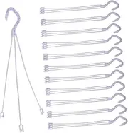 Cabilock 24pcs Chlorophytum Hook Hooks Plants Flowerpot Hangers Flower Pot Hanger Plant and Flower Hanging Clip Outdoor Flowerpot Holder Garden Accessories Pot Hanging Holders White Plastic