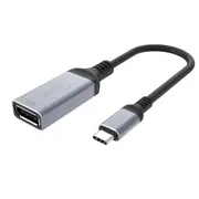 Cruxtec CTD8K-SG USB-C Male to DP 8K Cable Adapter 8K/DSC/HDR 15cm Space Grey