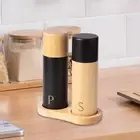 Oak Wood Pepper and Salt Mill Portable Professional Pepper Mill Manual