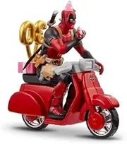SDCC 2021 Exclusive Marvel Deadpool with 30th Anniversary Birthday Scooter by Hot Wheels
