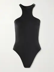 [The Attico] The Attico - Embellished Swimsuit - Black - x large x large Black