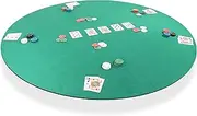 Yilio Dawn Green Poker Table Cover - for Round Tables Between 36" - 48" - with Drawstring