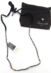 Dogeared 100 good wishes necklace w/beads on the leather string