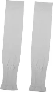 [WRITWAA] 1pair Sun Leg Sleeves Breathable Thermal Knee and Calf Guards for Cycling Running Basketball and Football Moisture-wicking Grey