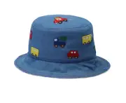 Denim Hats Foldable Bucket Cap Kids Hat - Blue